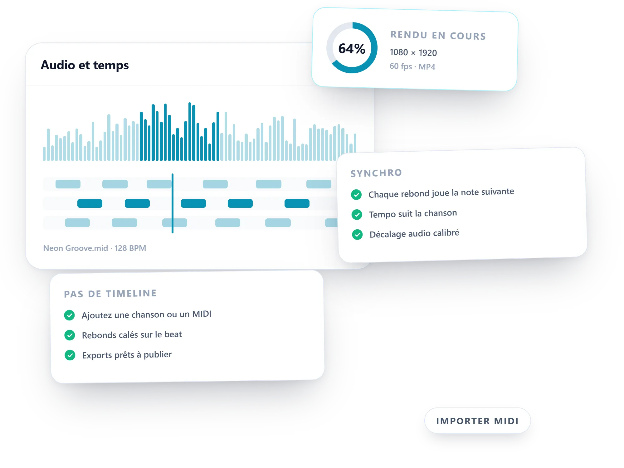 Synchronisez votre musique et faites le rendu