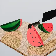 A frame from Glass Slice 3D